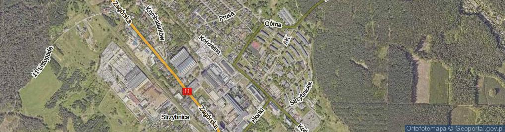 Zdjęcie satelitarne Kuncewiczowej Marii ul.